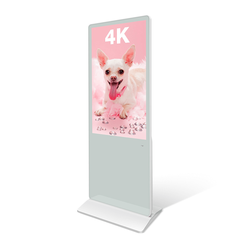 Digital Signage Interactive Display White Color